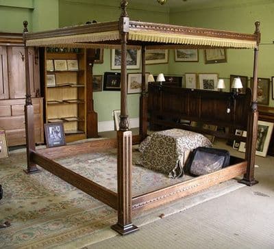 Four Poster Oak Bed by Old Charm - SOLD