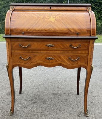 French Ladies Small Walnut Writing Bureau