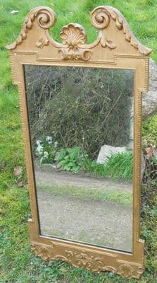 Georgian Style Gilt Hanging Wall Mirror