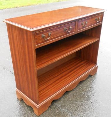Georgian Style Mahogany Open Bookcase