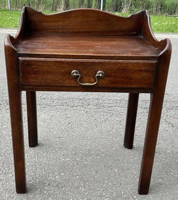 Georgian Style Mahogany Tray Top Lamp Table