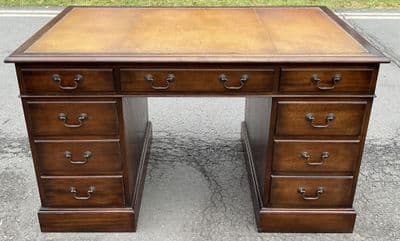 Georgian Style One Piece Mahogany Writing Desk