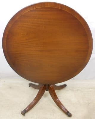 Georgian Style Round Mahogany Pedestal Breakfast Table - SOLD