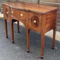 Georgian Style Small Mahogany Sideboard with Six Legs