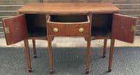 Georgian Style Small Mahogany Sideboard with Six Legs