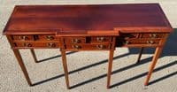 Georgian Style Yew Breakfront Console Table