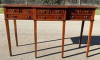 Georgian Style Yew Breakfront Console Table