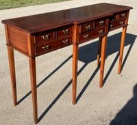 Georgian Style Yew Breakfront Console Table