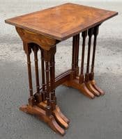 Georgian Style Yew Tall Nest of Tables