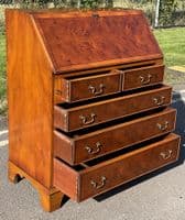 Georgian Style Yew Writing Bureau