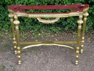 Gilt Framed Console Table / Stand