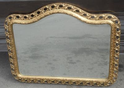 Gilt Pierced Carved Frame Hanging Wall Mirror