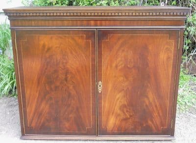 Inlaid Mahogany Hanging Cupboard