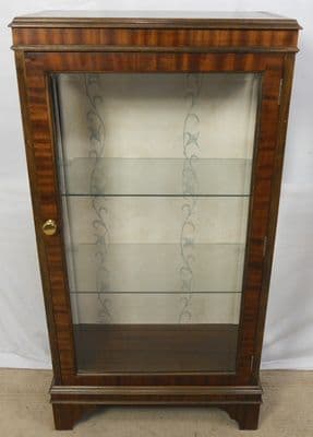Inlaid Mahogany Single Door Small China Cabinet- SOLD