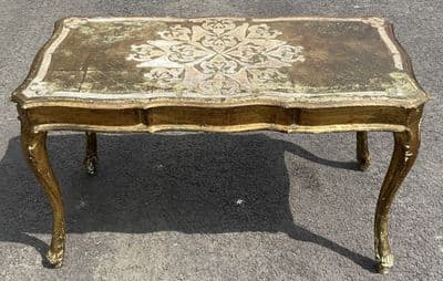 Italian Painted Long Coffee Table