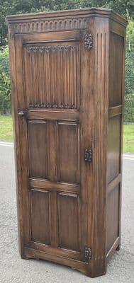 Jacobean Style Carved Hall Wardrobe