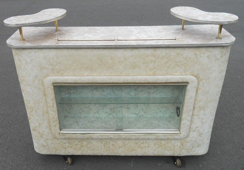 Laminate Marble Effect Home Bar Display Counter