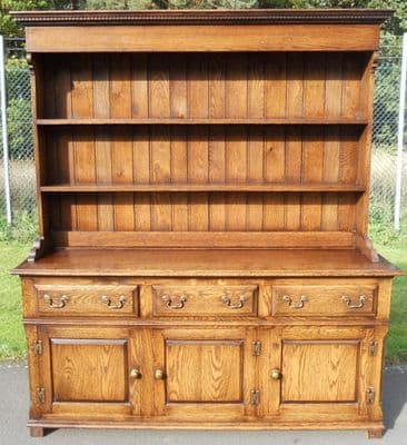 Large Antique Style Oak Dresser