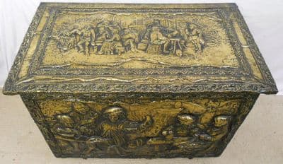 Large Brass Log Box - SOLD