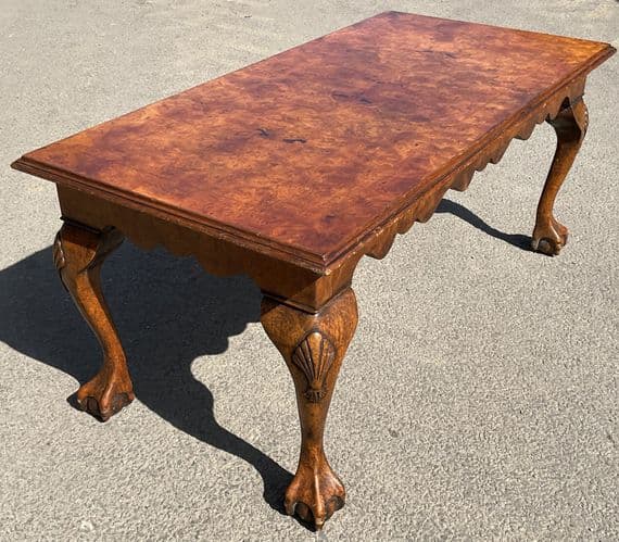 Large Burr Walnut Coffee Table