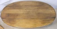 Large Dropleaf Narrow Oak Coffee Table by Titchmarsh & Goodwin