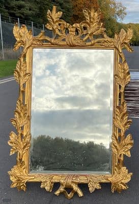 Large Gilt Hanging Wall Mirror