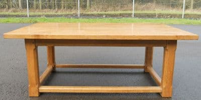 Large Light Oak Coffee Table