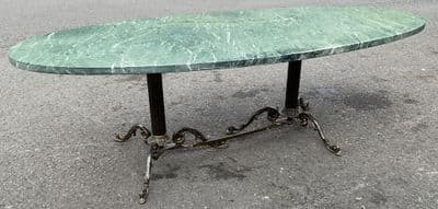 Large Onyx Top Retro Coffee Table