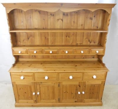 Large Pine Welsh Dresser Cupboard - SOLD