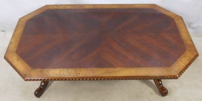 Large Victorian Style Mahogany Coffee Table - SOLD