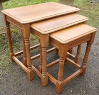 Light Oak Nest of  Coffee Tables
