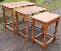 Light Oak Nest of  Coffee Tables