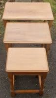 Light Oak Nest of  Coffee Tables