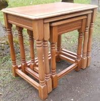 Light Oak Nest of  Coffee Tables