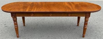 Long Mahogany Antique Style Coffee Table