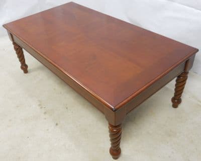 Long Mahogany Wood Coffee Table - SOLD