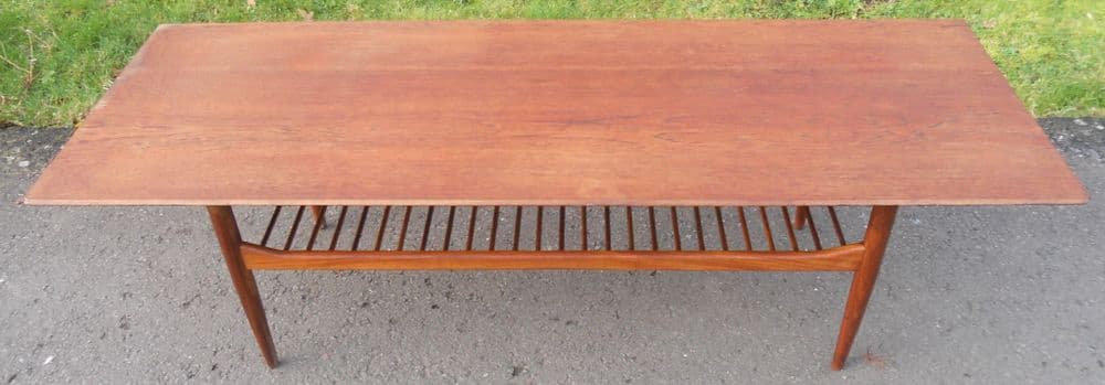 Long Teak Retro Coffee Table