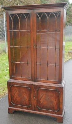 Mahogany Bookcase Cabinet by Reprodux