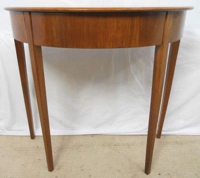 Mahogany Bowfront Console Table