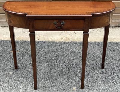 Mahogany Breakfront Console Table
