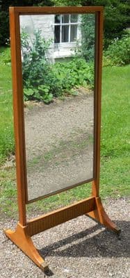 Mahogany Cheval Dressing Mirror by Loughborough