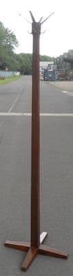 Mahogany Column Coat Stand