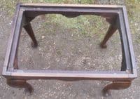 Mahogany Framed Upholstered Top Dressing Stool