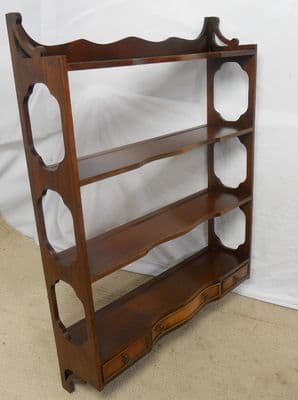 Mahogany Hanging Wall Shelves