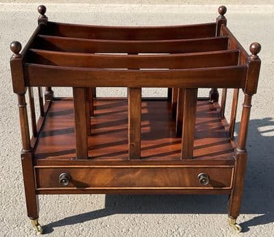 Mahogany Magazine Canterbury Stand