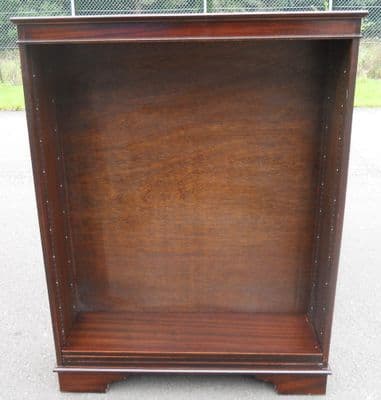 Mahogany Open Bookcase Cabinet