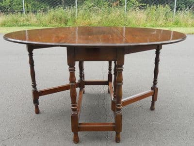 Mahogany Oval Gateleg Dining Table