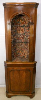 Mahogany Standing Corner Cabinet Cupboard