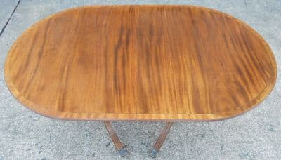 Mahogany Twin Pillar Extending Dining Table to Seat Eight