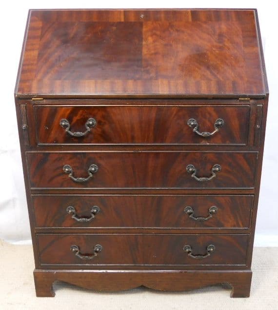 Mahogany Writing Bureau Desk in Georgian Style - SOLD